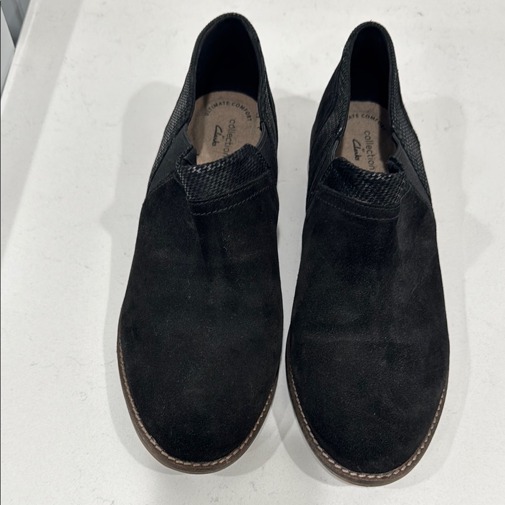 Clarks Women’s Black Suede Shoes